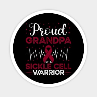 Proud Grandpa Of A Sickle Cell Warrior Sickle Cell Awareness Magnet